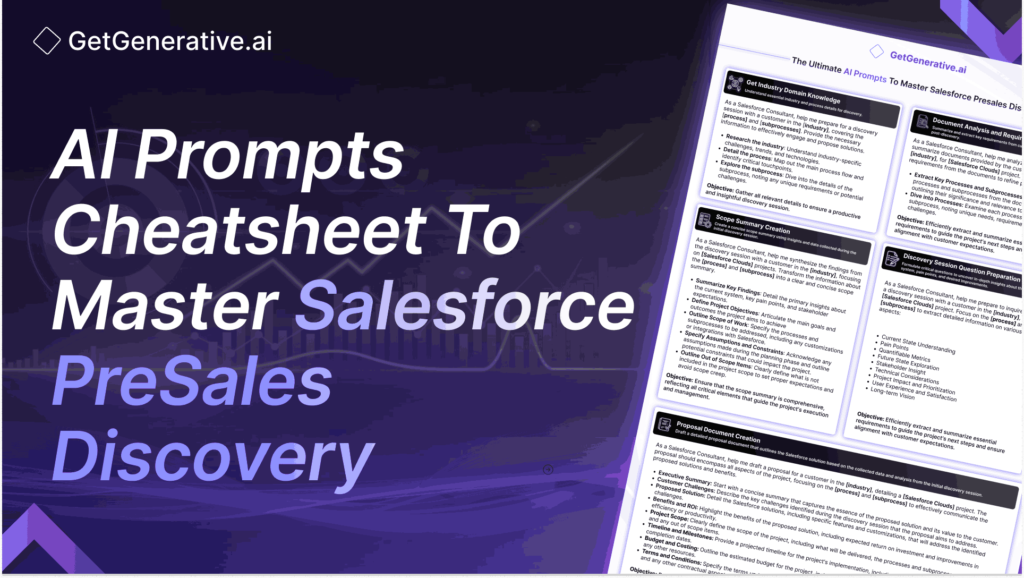 AI Prompts Cheatsheet To Master Salesforce PreSales Discovery 2024